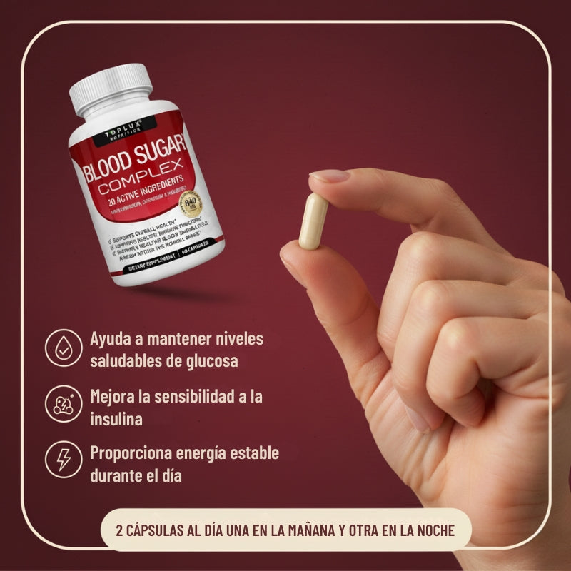 BLOOD SUGAR COMPLEX™ Recupera el control de tu glucosa